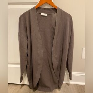 Babaton Open-Front Women's Cocoon Cardigan - Taupe/Olive Gray